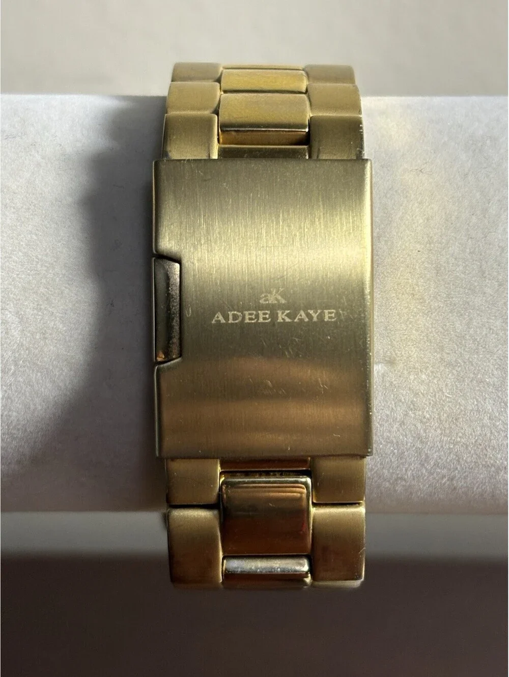 Adee Kaye AK7445-MG Men's Gold Tone Blue Dial Diver Style Watch 100M Japan Movt